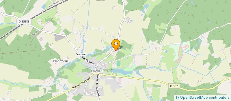 localisation de l'entreprise BEZARD TRAVAUX PUBLICS à LAVARE
