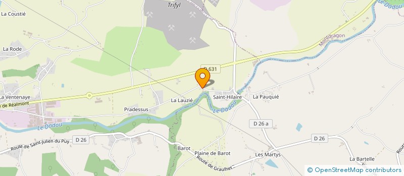 localisation de l'entreprise BEZES PLAINE ET MONTAGNE  GRAULHET