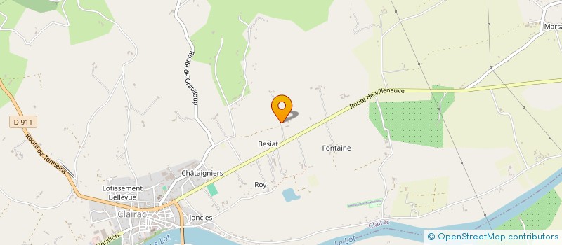 localisation de l'entreprise BEZIAT  CLAIRAC