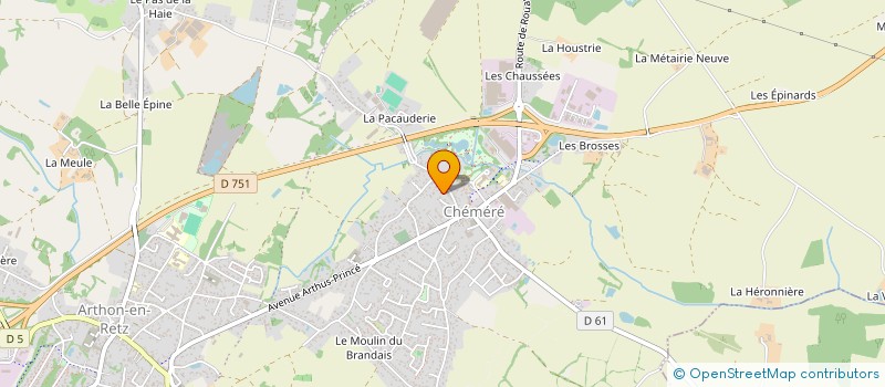 localisation de l'entreprise BEZIAU  BOIS SCI  CHAUMES-EN-RETZ