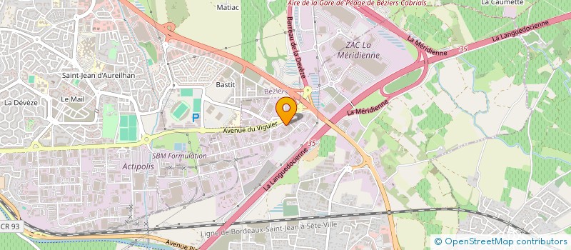 localisation de l'entreprise BEZIERS BUSINESS BUREAU  VILLENEUVE-LES-BEZIERS