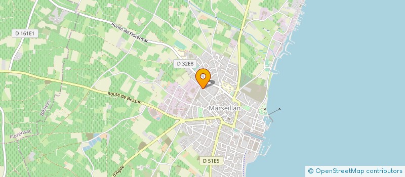 localisation de l'entreprise BEZIERS LIBERTE 1 à MARSEILLAN