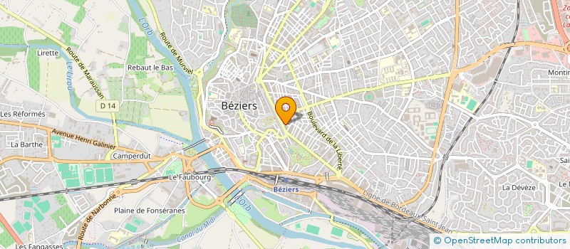 localisation de l'entreprise BEZIERS LOISIRS VACANCES à BEZIERS