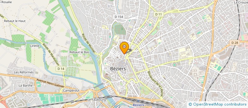 localisation de l'entreprise BEZIERS M RABET VITICOLES SERVICES à BEZIERS