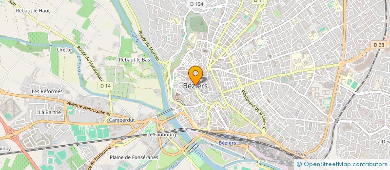 localisation de l'entreprise BEZIERS SPORTS BULL INFORMAT à BEZIERS
