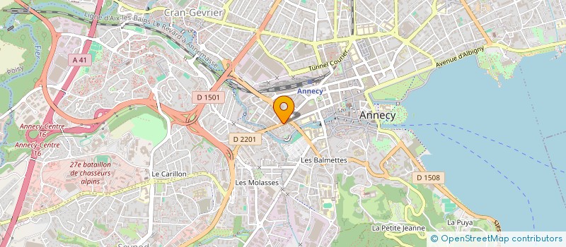 localisation de l'entreprise BEZIN OPTIQUE à ANNECY