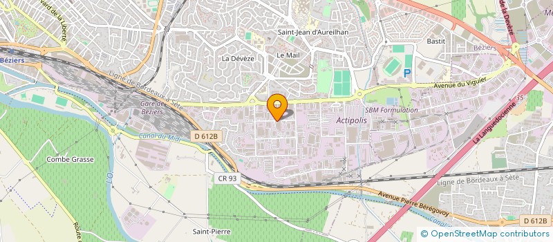 localisation de l'entreprise BEZOMBES  BEZIERS