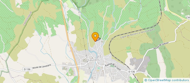 localisation de l'entreprise BEZOMBES TP  LAURENS