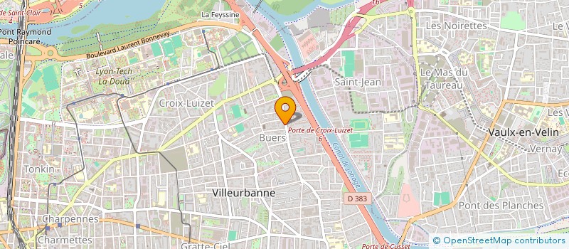 localisation de l'entreprise BF  VILLEURBANNE