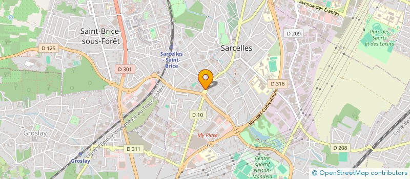localisation de l'entreprise BF 5 à SARCELLES