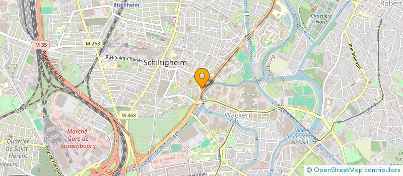 localisation de l'entreprise BF  SCHILTIGHEIM