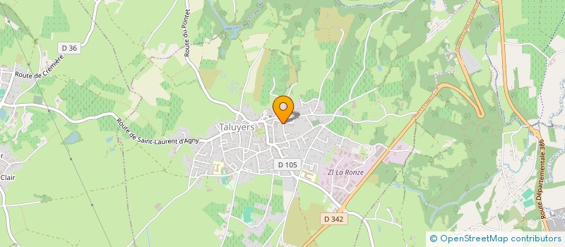 localisation de l'entreprise BF-AMENAGEMENT à TALUYERS