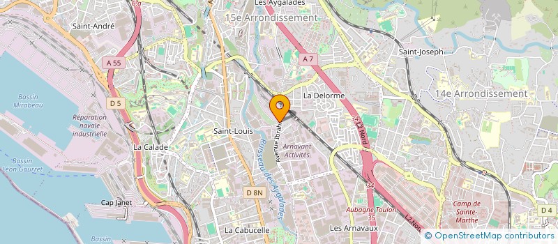 localisation de l'entreprise BF ASSOCIES à MARSEILLE 15EME