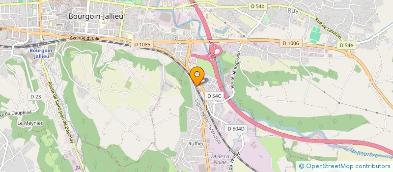 localisation de l'entreprise BF AUTO 38  NIVOLAS-VERMELLE