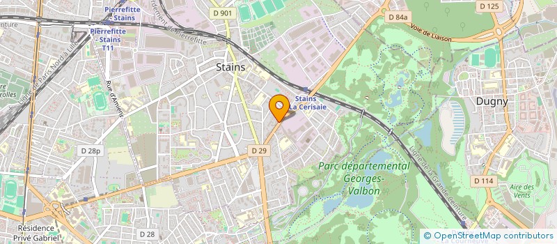 localisation de l'entreprise BF&BH à STAINS