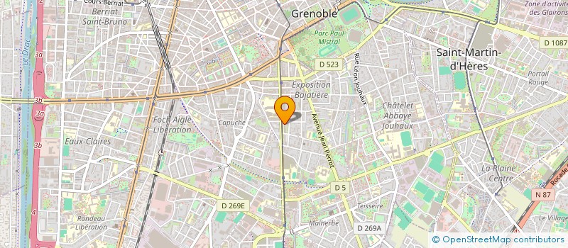 localisation de l'entreprise BF & CG à GRENOBLE
