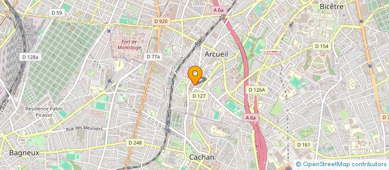 localisation de l'entreprise BF COMPAGNY  ARCUEIL