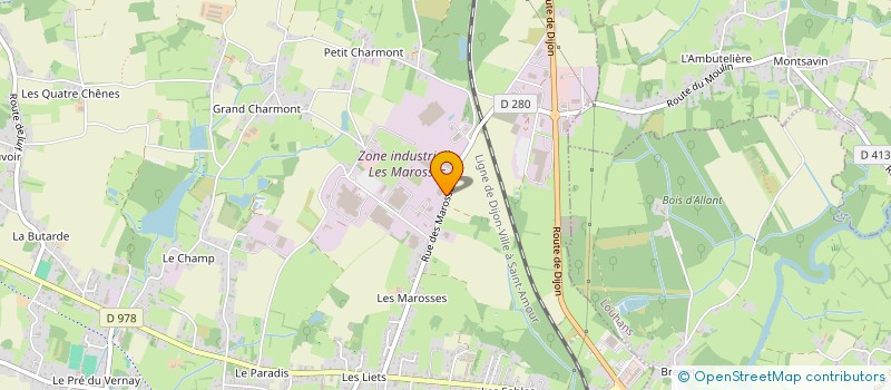 localisation de l'entreprise BF CONCEPT  BRANGES