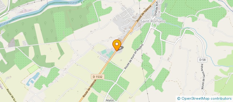 localisation de l'entreprise BF CONSTRUCTIONS  SAINT-ROMANS