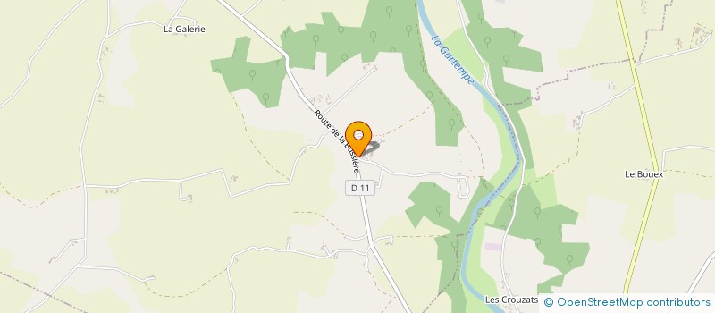 localisation de l'entreprise BF COUVERTURE 86  LA BUSSIERE