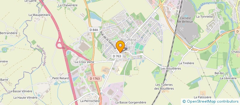 localisation de l'entreprise BF DAGORNE à MONTAIGU-VENDEE