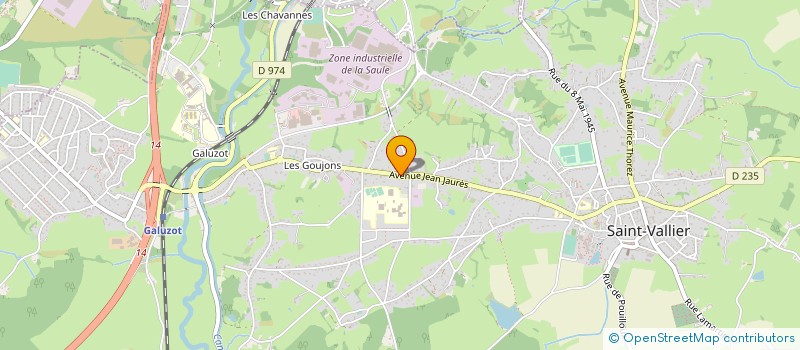 localisation de l'entreprise BF DEPANNAGE à SAINT-VALLIER