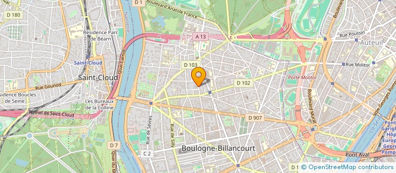 localisation de l'entreprise BF DEVELOPPEMENT à BOULOGNE-BILLANCOURT