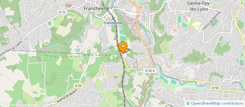 localisation de l'entreprise BF DIFFUSION à CHAPONOST