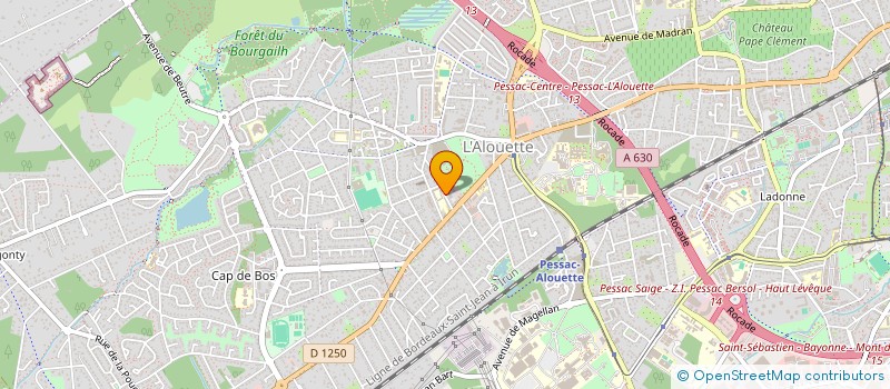 localisation de l'entreprise BF DIFFUSION à PESSAC