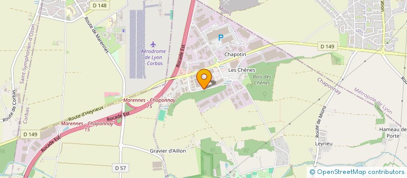 localisation de l'entreprise BF EXPLOITATION  CHAPONNAY