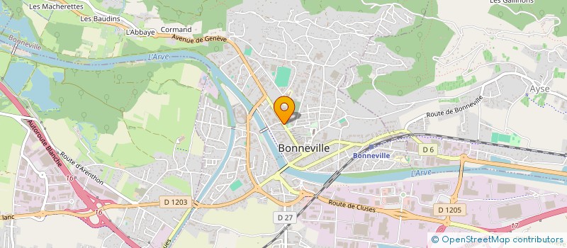 localisation de l'entreprise BF FL BONNEVILLE  BONNEVILLE