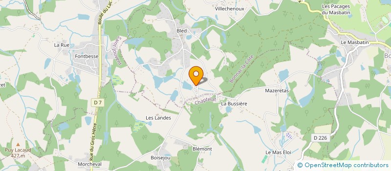 localisation de l'entreprise BF FOURNIER à BONNAC-LA-COTE