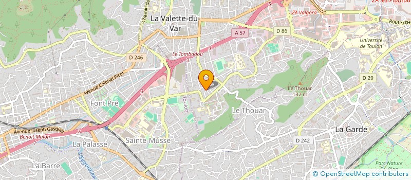 localisation de l'entreprise BF FURMINIEUX à LA VALETTE DU VAR