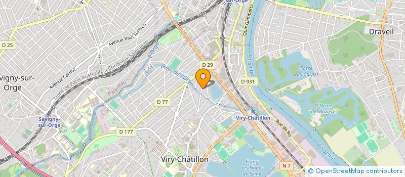 localisation de l'entreprise BF HOLDING à VIRY-CHATILLON