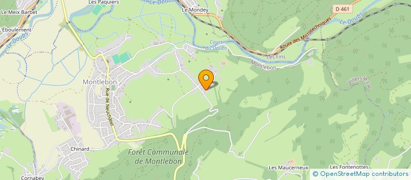 localisation de l'entreprise BF IMMO  MONTLEBON