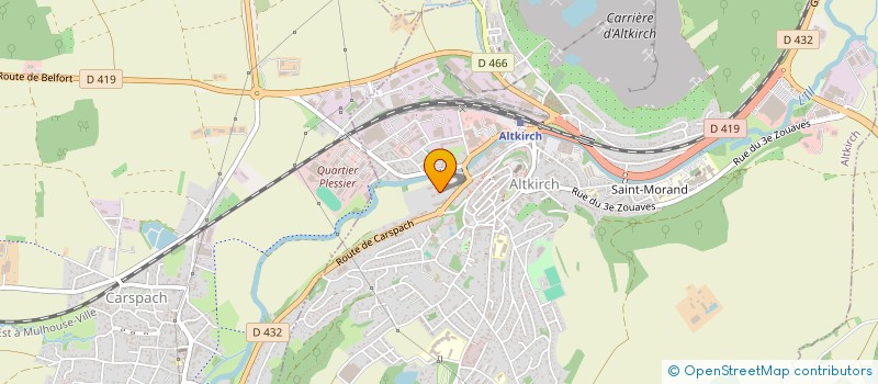 localisation de l'entreprise BF IMMO  ALTKIRCH