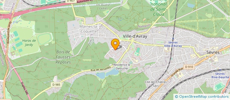 localisation de l'entreprise BF IMMO  VILLE-D'AVRAY