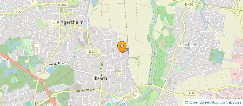 localisation de l'entreprise BF IMMO  ILLZACH