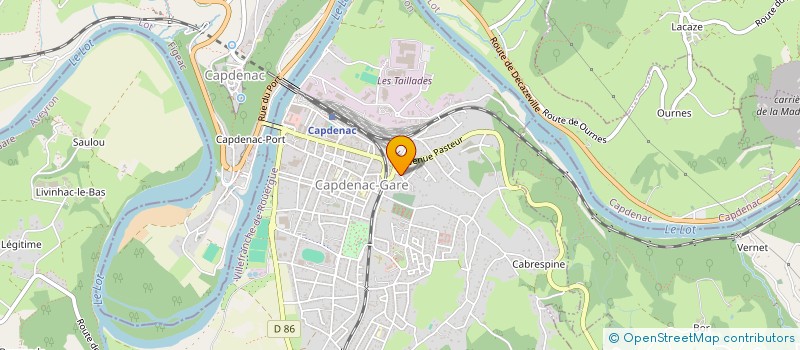 localisation de l'entreprise BF IMMO  CAPDENAC-GARE