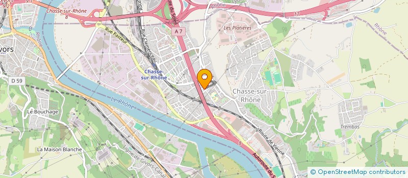 localisation de l'entreprise BF IMMO  CHASSE-SUR-RHONE