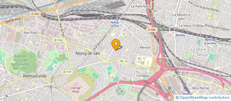 localisation de l'entreprise BF IMMOBILIER à NOISY-LE-SEC