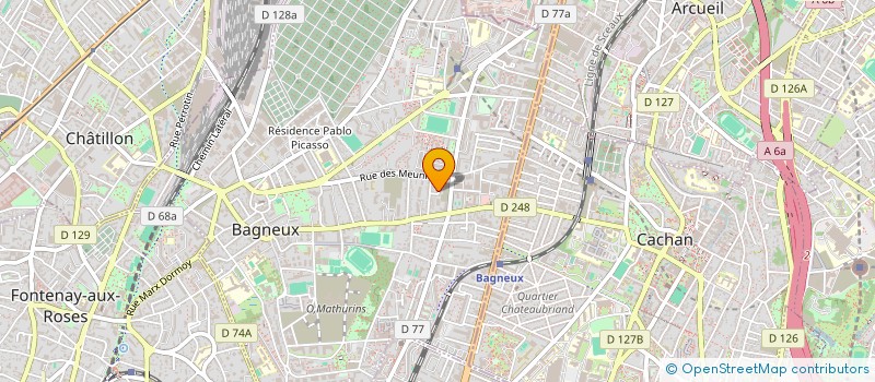 localisation de l'entreprise BF IMMOBILIER à BAGNEUX