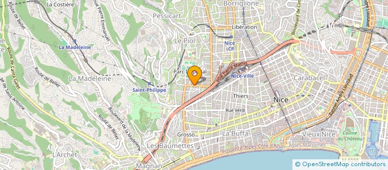 localisation de l'entreprise BF INVESTISSEMENTS à NICE