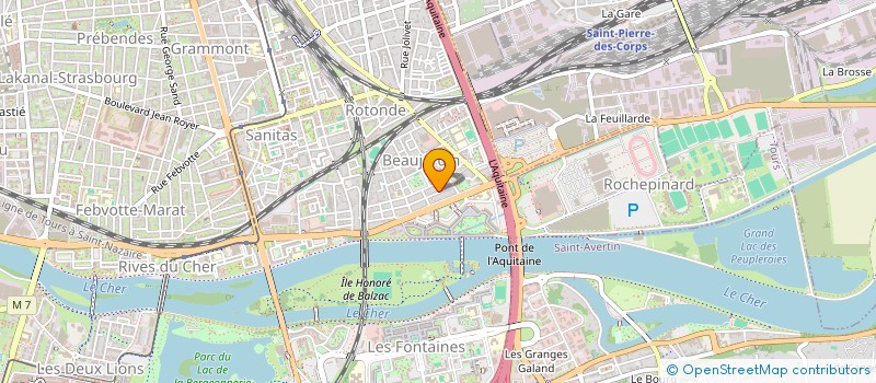 localisation de l'entreprise BF LA FEUILLE D'OR à TOURS