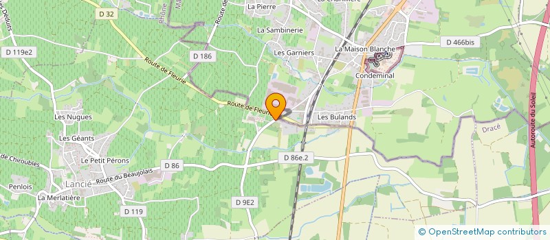 localisation de l'entreprise BF MACONNERIE  LANCIE