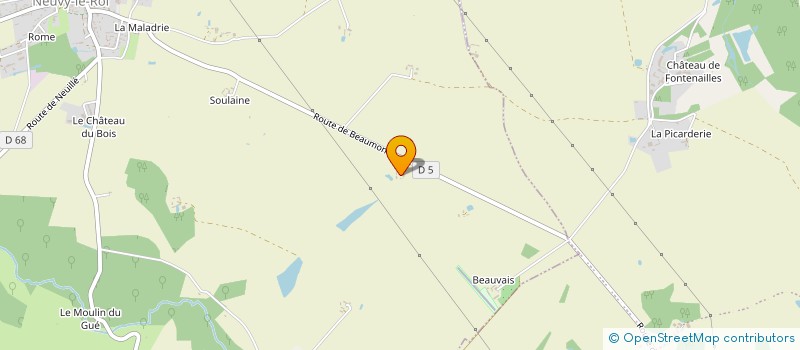 localisation de l'entreprise BF MACONNERIE  NEUVY-LE-ROI