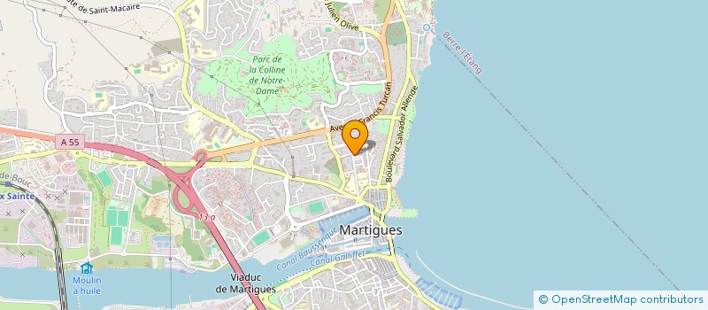 localisation de l'entreprise BF MACONNERIE GENERALE  MARTIGUES