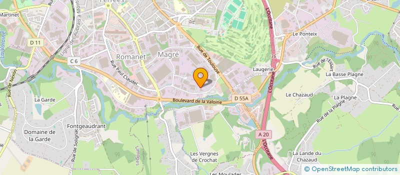 localisation de l'entreprise BF PATRIMOINE à LIMOGES
