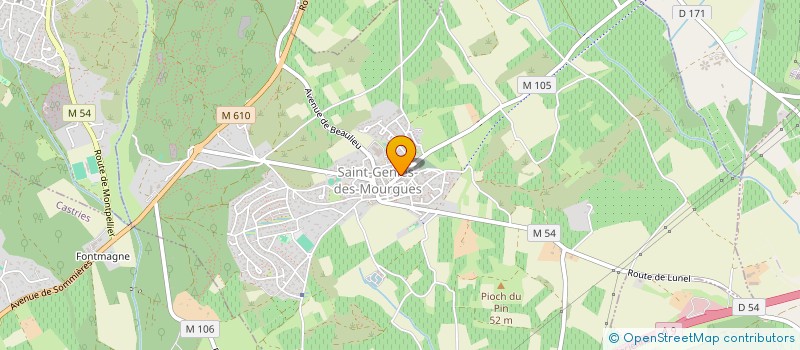 localisation de l'entreprise BF PEINTURE  SAINT-GENIES-DES-MOURGUES