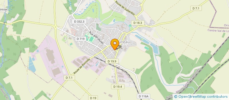 localisation de l'entreprise BF PEINTURE à AUNEAU-BLEURY-SAINT-SYMPHORIEN